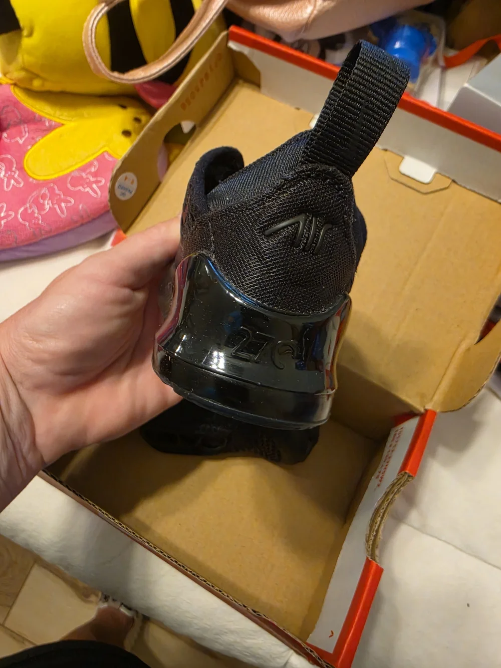 Nike Kids' All-Black Lightweight Athletic Shoes